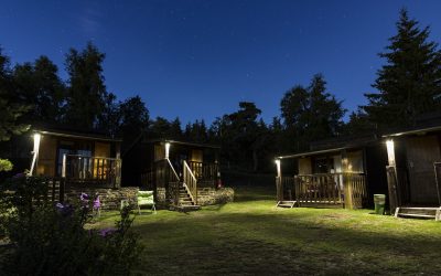 vue extérieur petits chalets